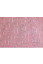 Banarasi soft silk saree with mirror work and dark blue and gold zari woven border and pallu- Dark Peach