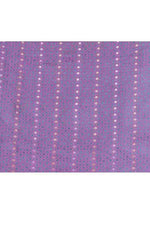 Banarasi soft silk saree with mirror work and dark blue and gold zari woven border and pallu- Magenta