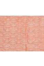 Pure handloom mashru silk plain saree with narrow golden border, woven pallu and blouse-Light Peach