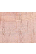 Pure tussar silk saree with checks pattern and meenakari kadwa work-Mauve