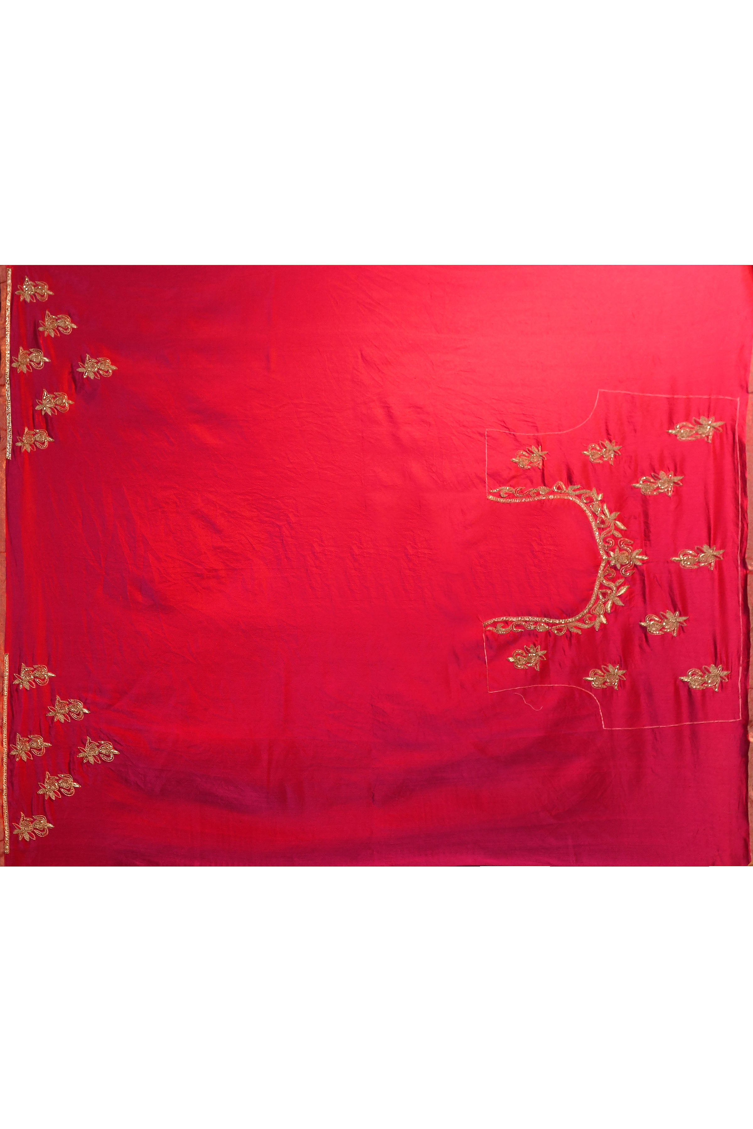 Pure Munga Silk Saree with Tree & Leaf Motifs – Off White