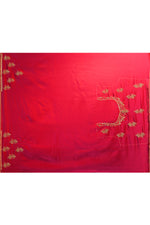 Pure Munga Silk Saree with Tree & Leaf Motifs – Off White