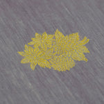 Lavender Grey Banarasi Linen Tussar Suit Set with Antique Zari Weave and Handcrafted Tassels