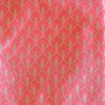 Pink Handwoven Banarasi Munga Muslin Suit Set with Zari Butis & Ornate Border