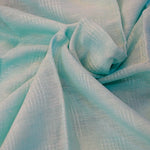 Pure linen unstitched kurta & bottom fabric- Light turquoise